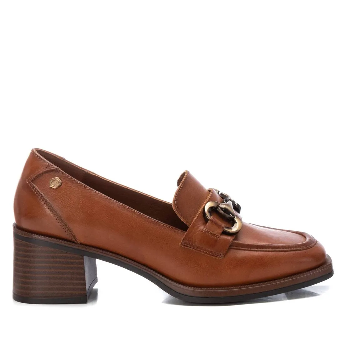 Carmela Leather Collection Women's Heeled Moccasins by Xti