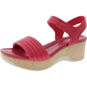 Chelseah Gem Womens Cork Leather Ankle Strap