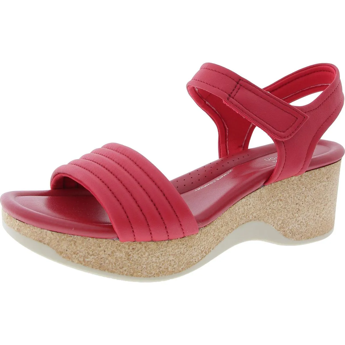 Chelseah Gem Womens Cork Leather Ankle Strap