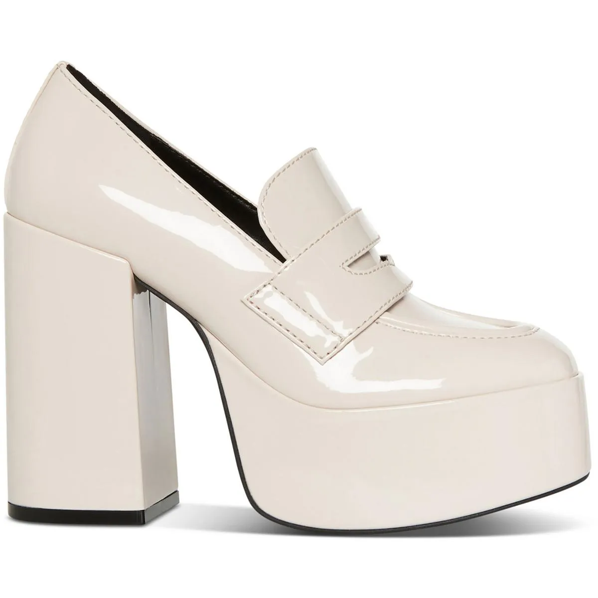 Cherilyn Womens Square Toe Slip On Platform Heels