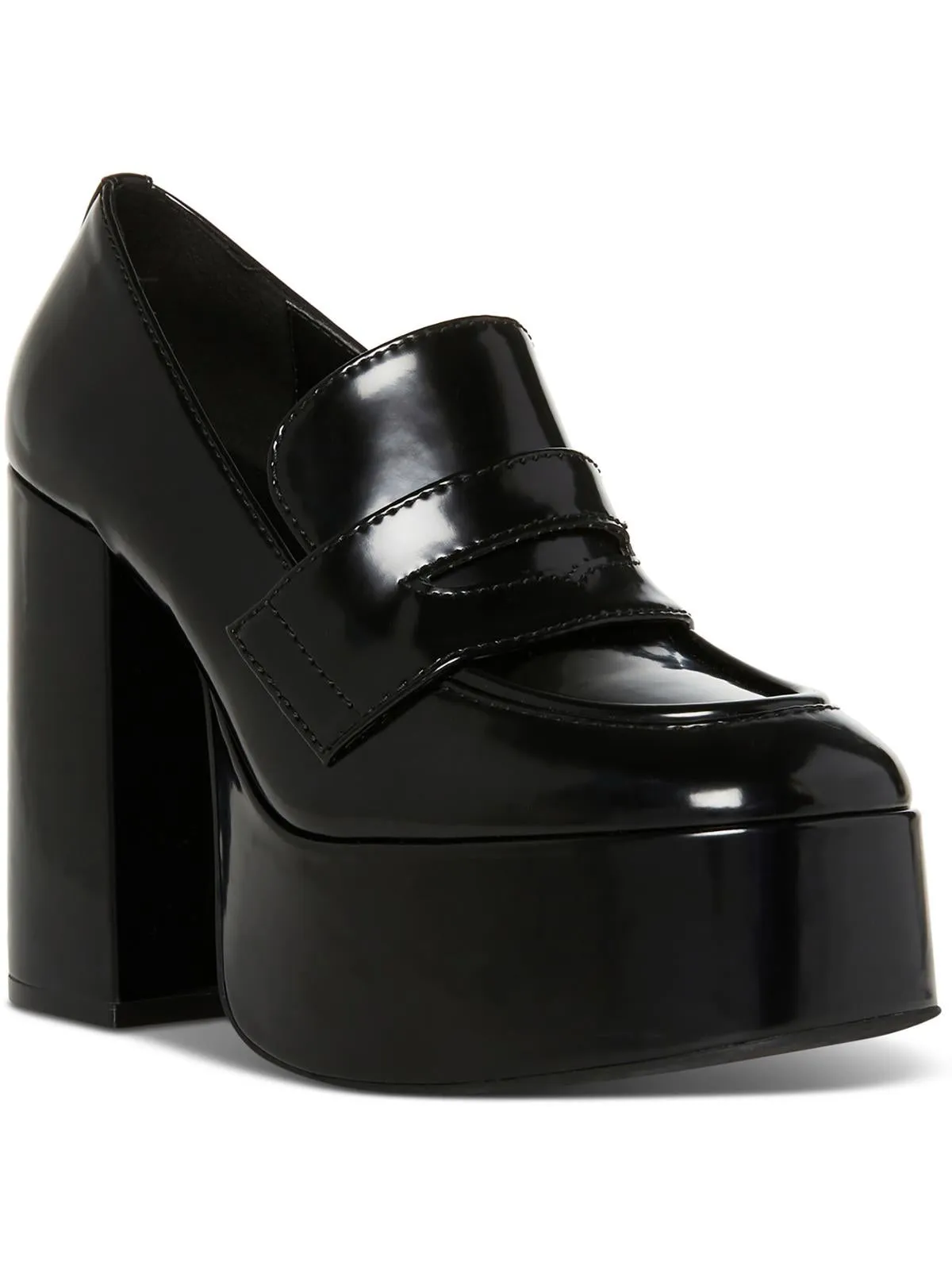 Cherilyn Womens Square Toe Slip On Platform Heels