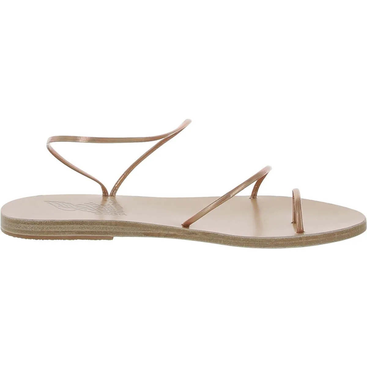 Chora Womens Leather Slip-On Strappy Sandals