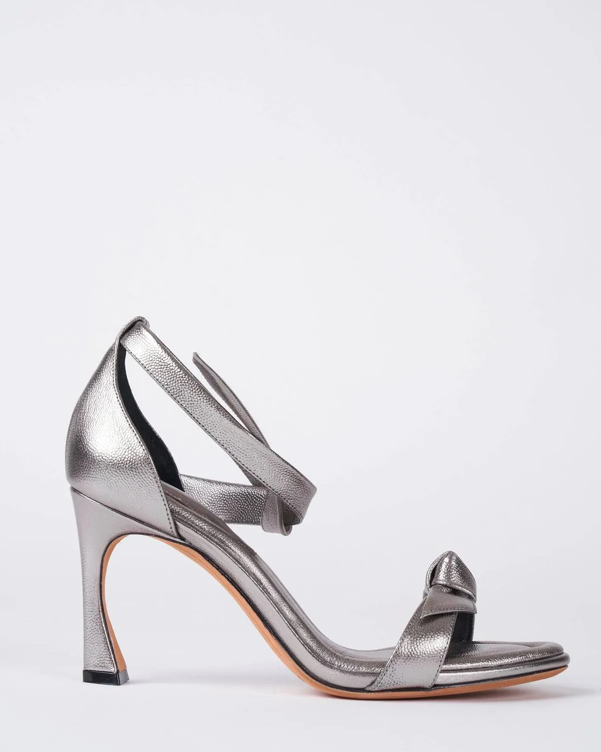 Clarita Doppia Soleta 85 Heels In Grafite Ermitage Leather