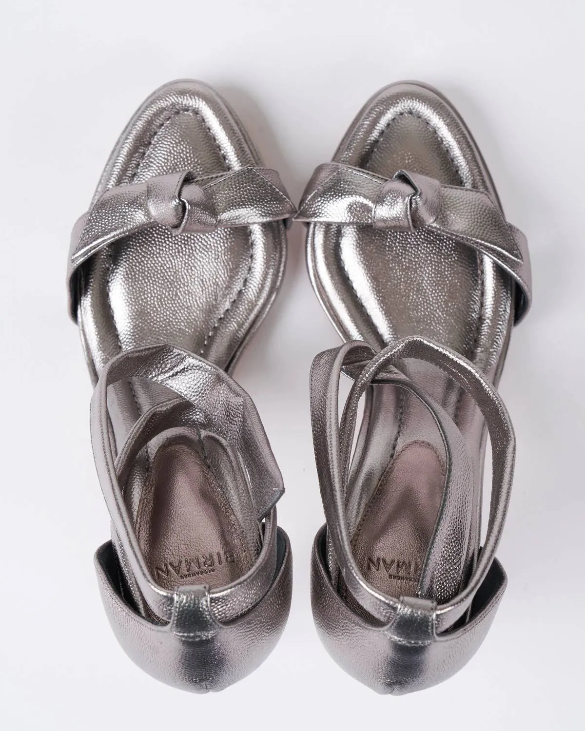 Clarita Doppia Soleta 85 Heels In Grafite Ermitage Leather