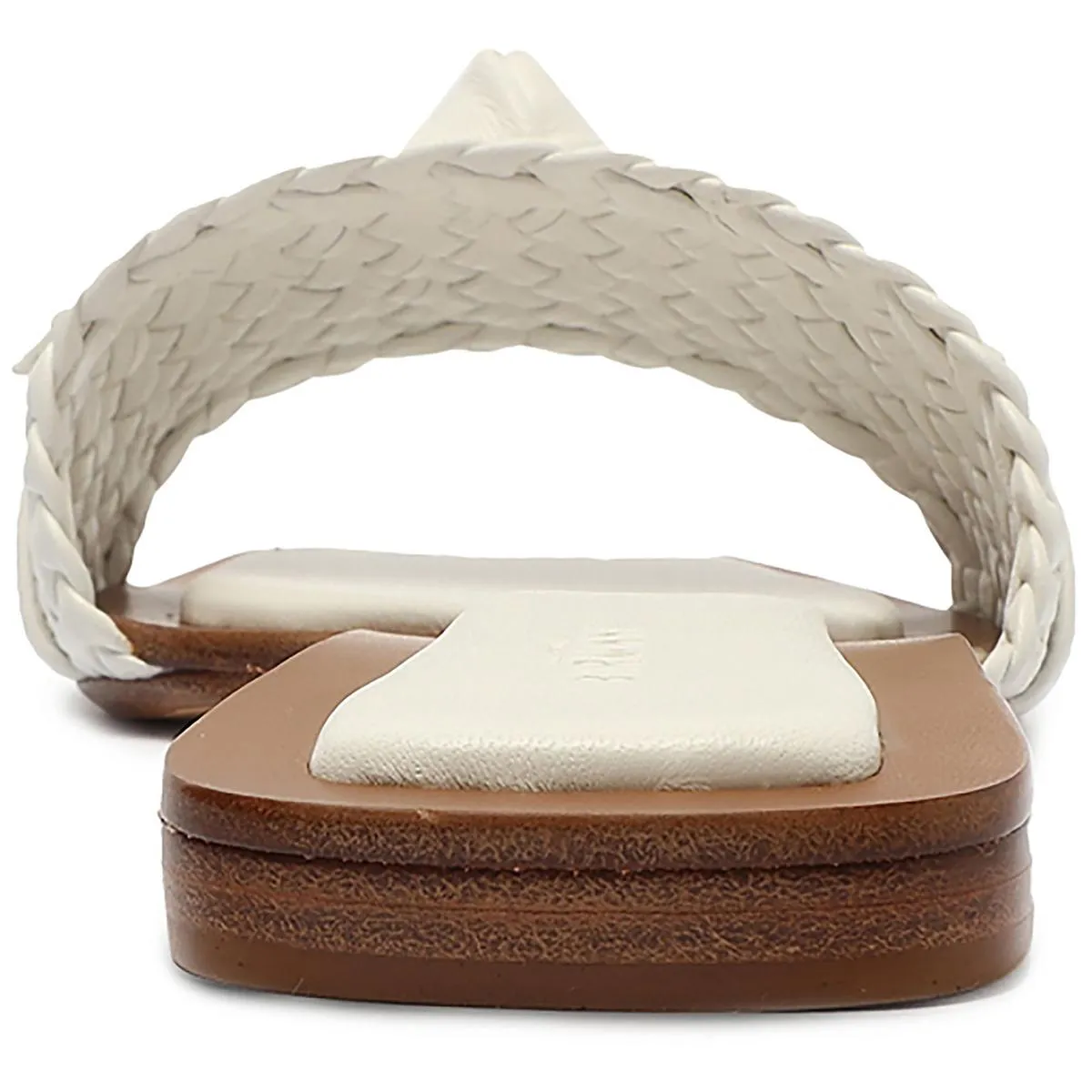 Clarita Womens Woven Slip On Slide Sandals