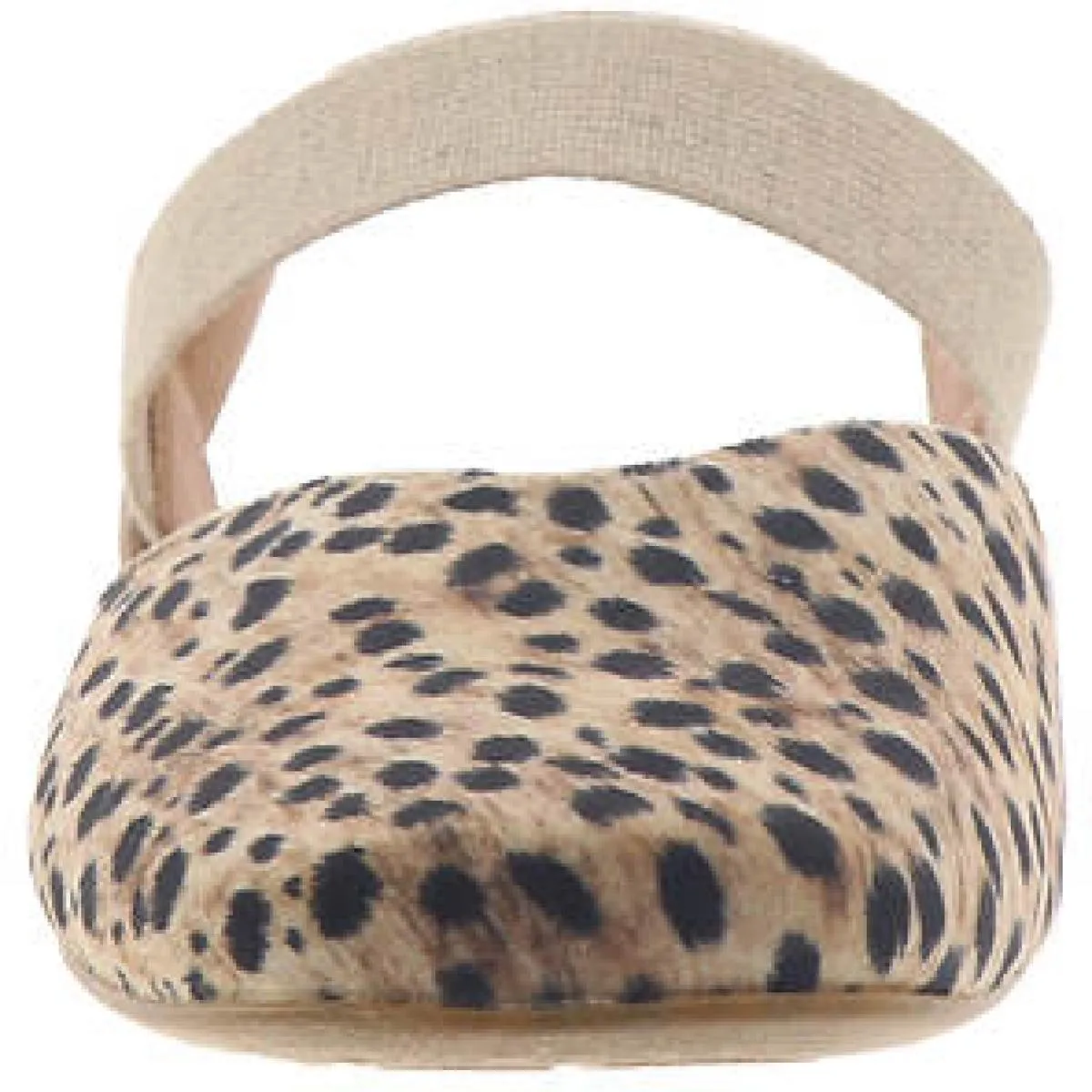 Coco Womens Animal Print Flat Ankle Strap