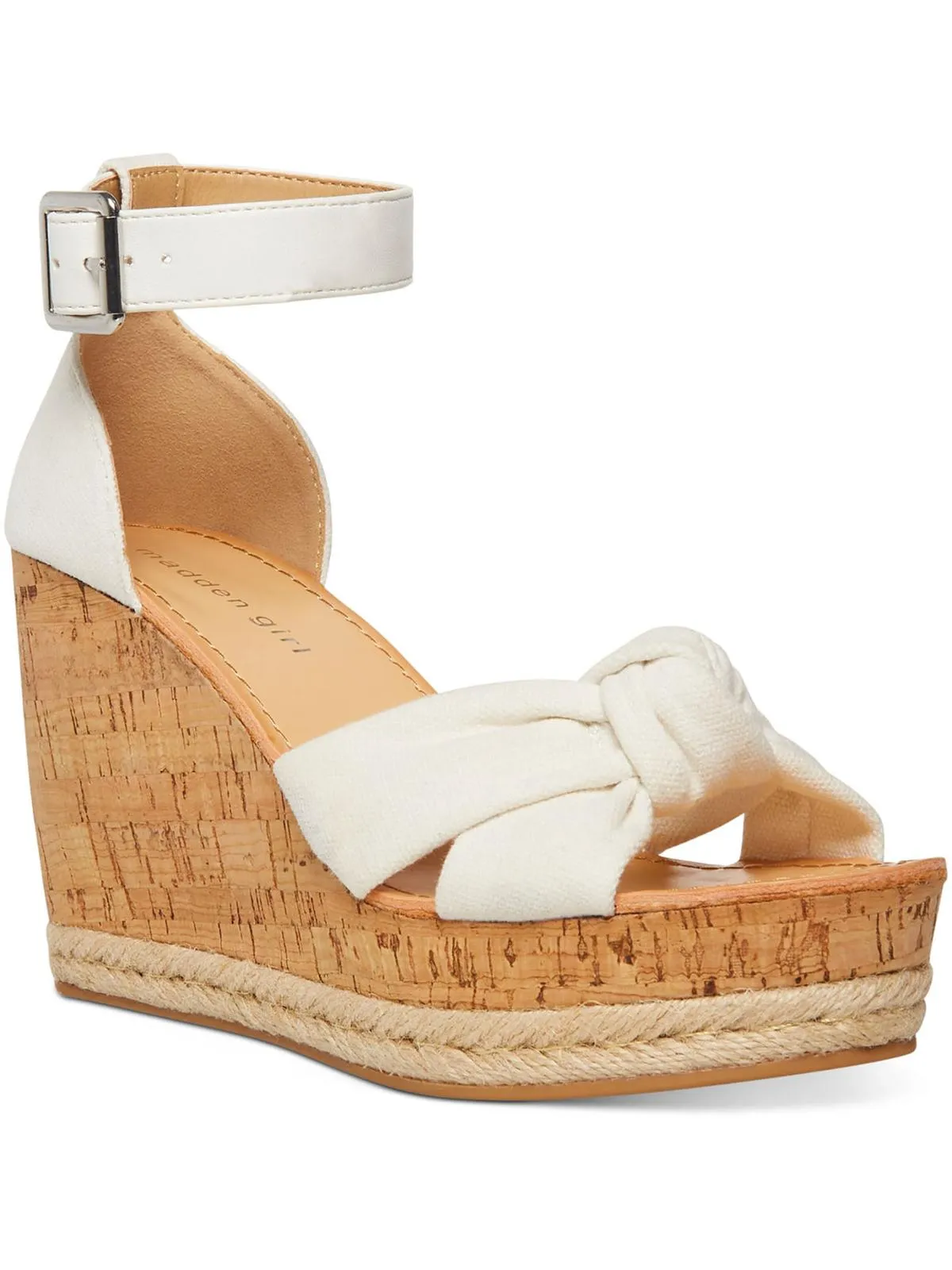 COLETTE Womens Open Toe Ankle Strap Wedge Heels