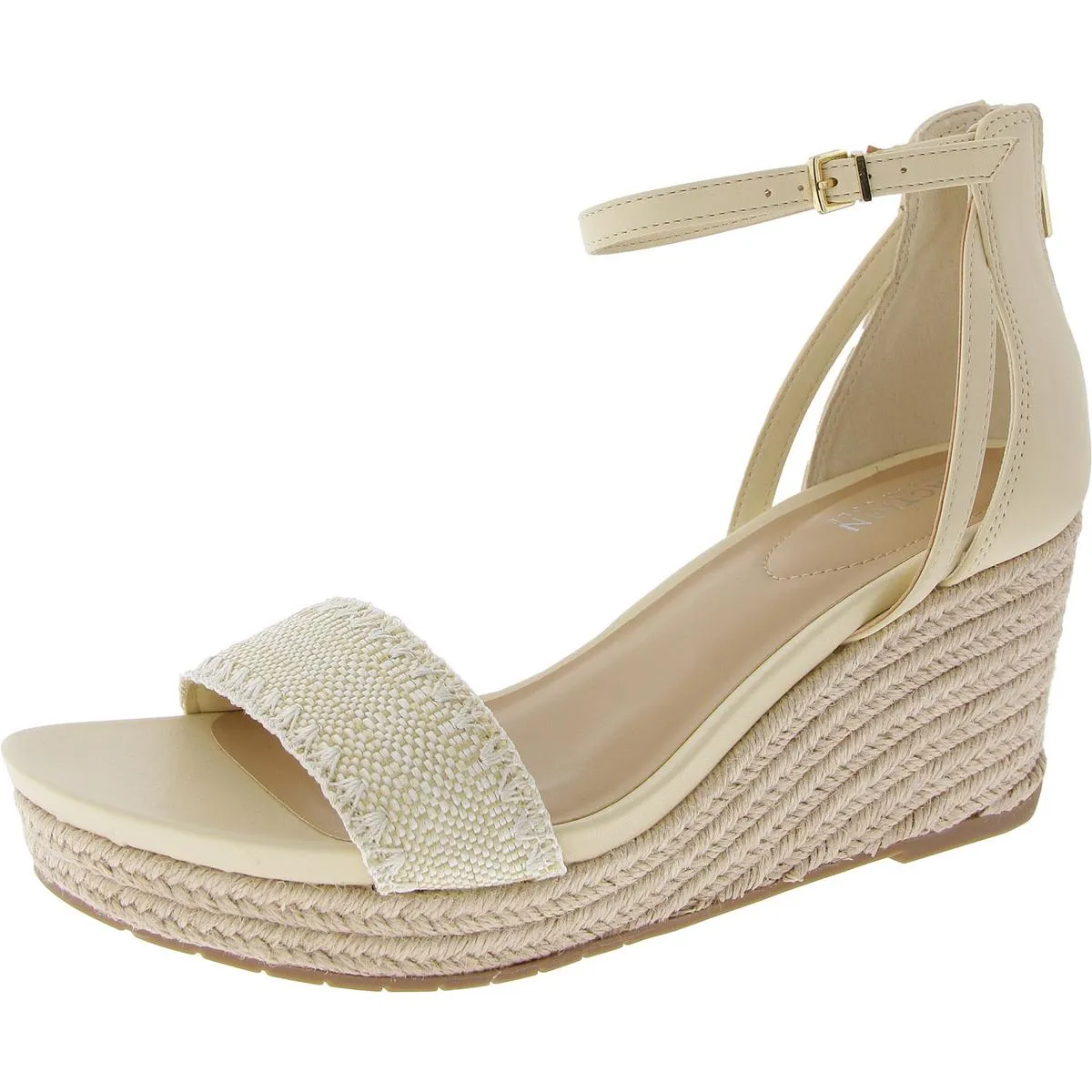 Colton Womens Back Zipper Strappy Ankle Strap