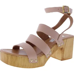 Cove Womens Adjustable Leather Block Heel