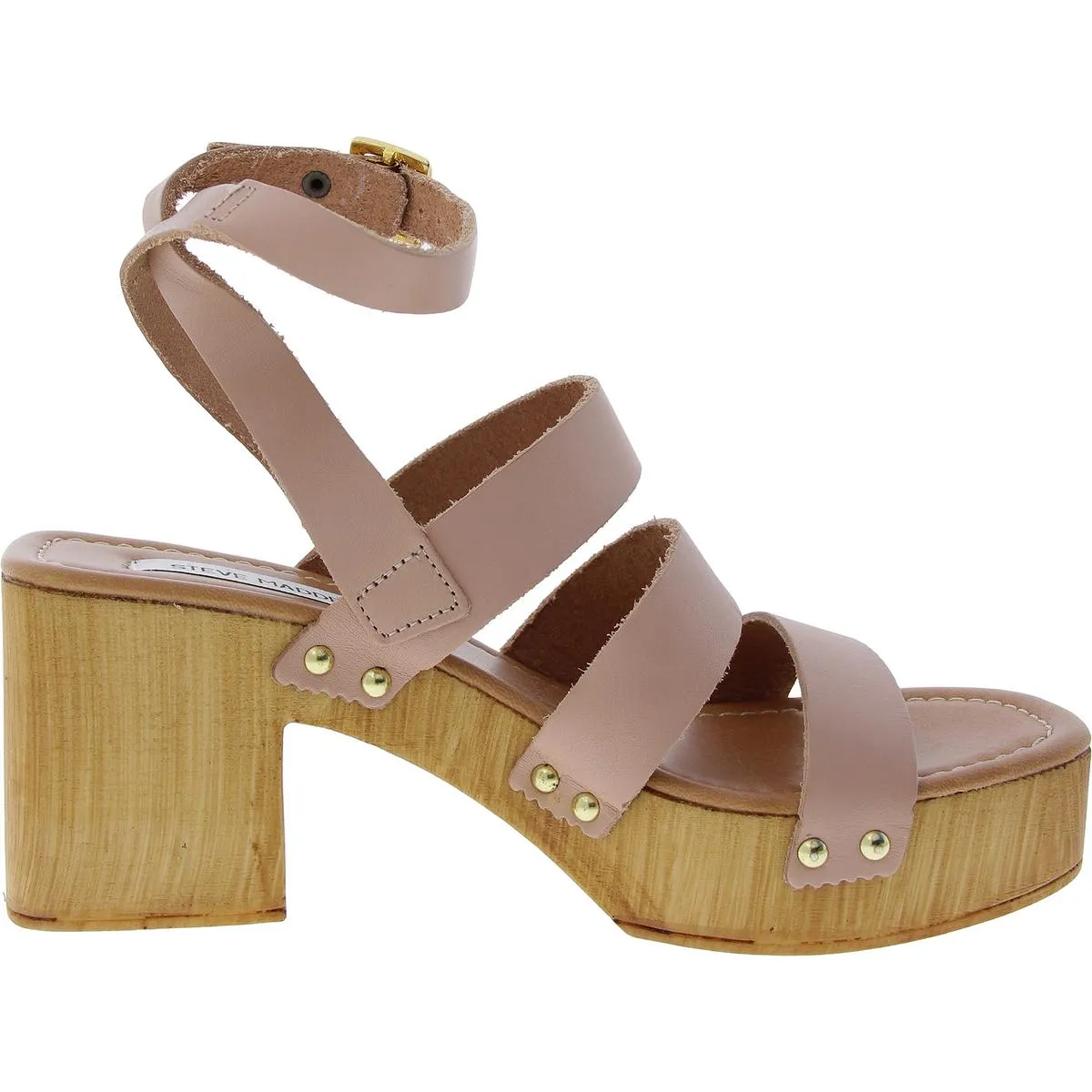 Cove Womens Adjustable Leather Block Heel