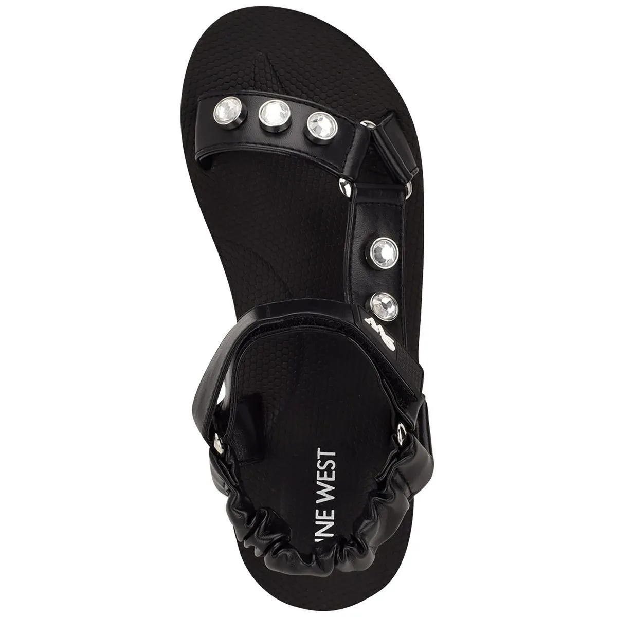 Cutie 3 Womens Faux Leather Jeweled Ankle Strap