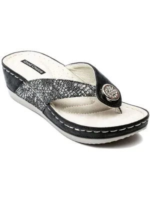 Dafni Womens Wedge Slip On Platforms
