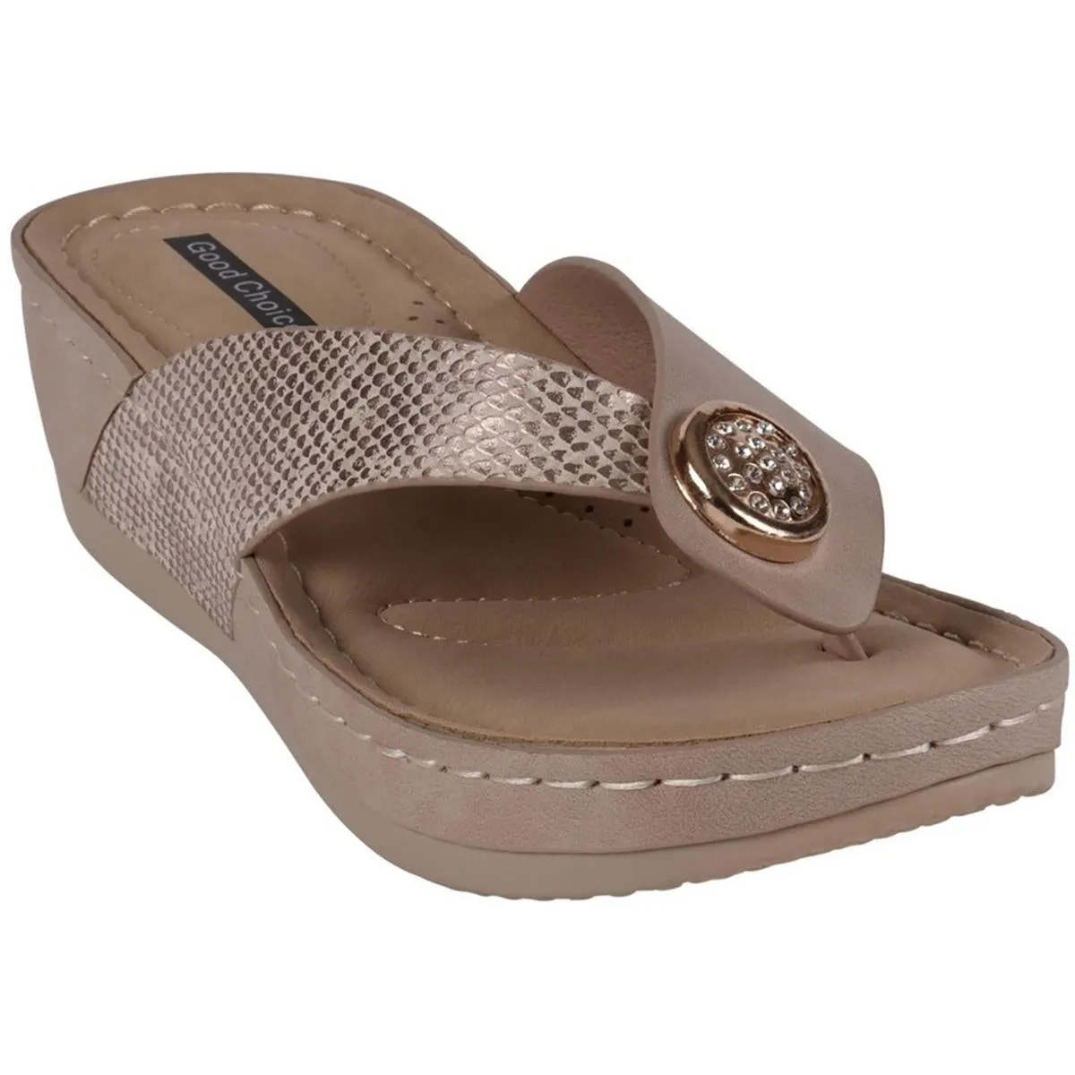 Dafni Womens Wedge Slip On Platforms