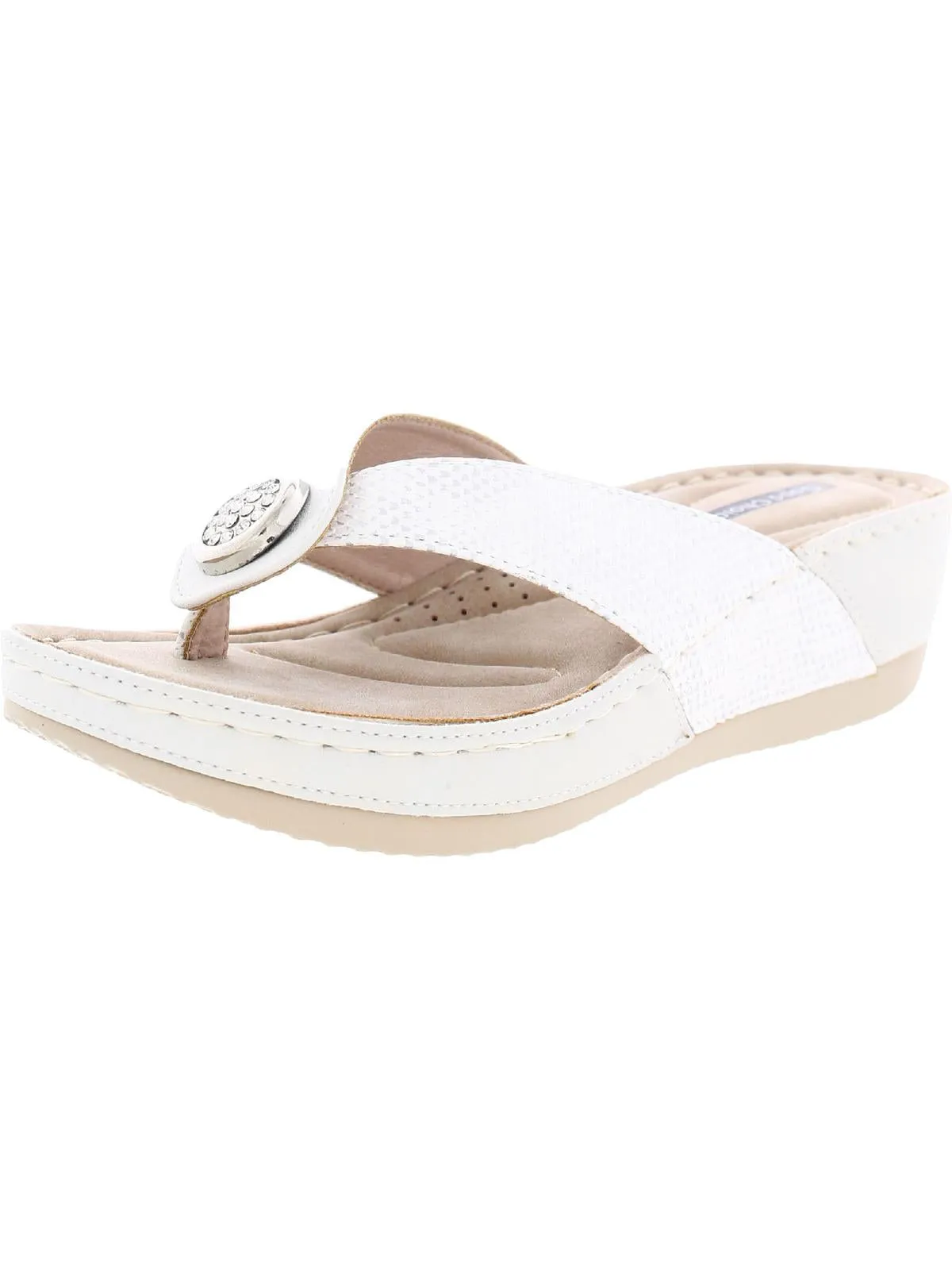 Dafni Womens Wedge Slip On Platforms