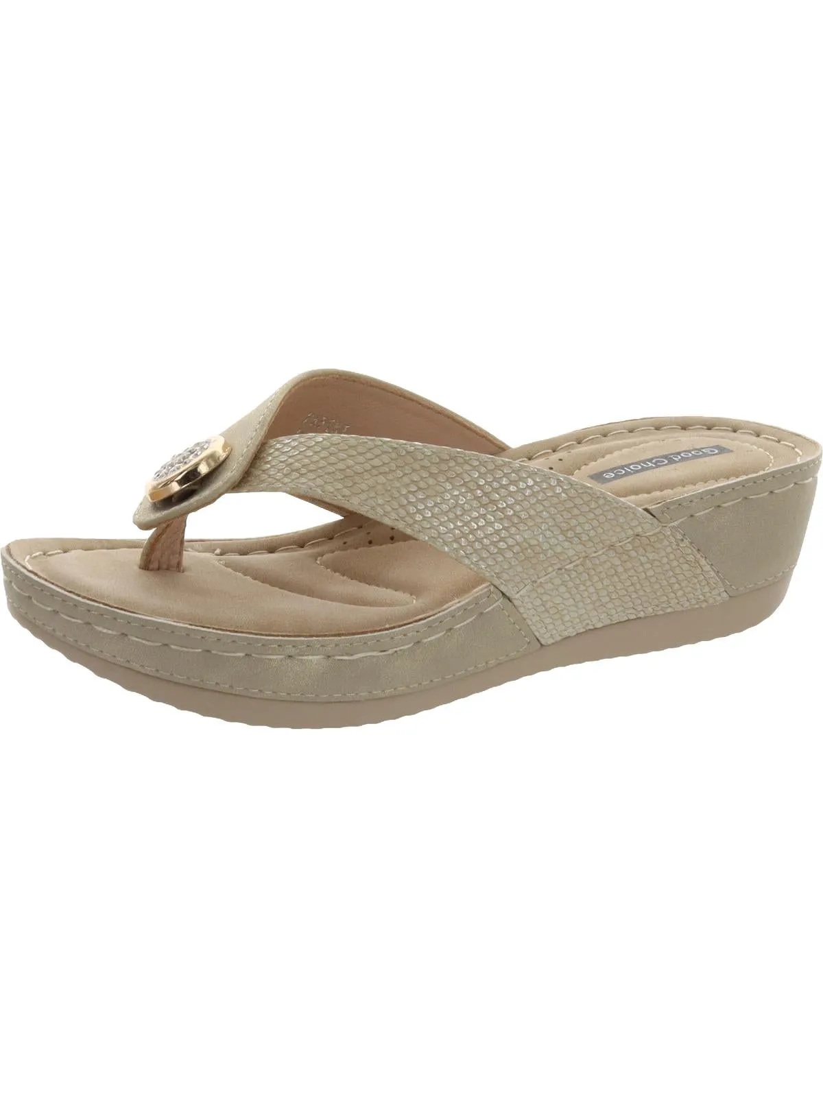 Dafni Womens Wedge Slip On Platforms