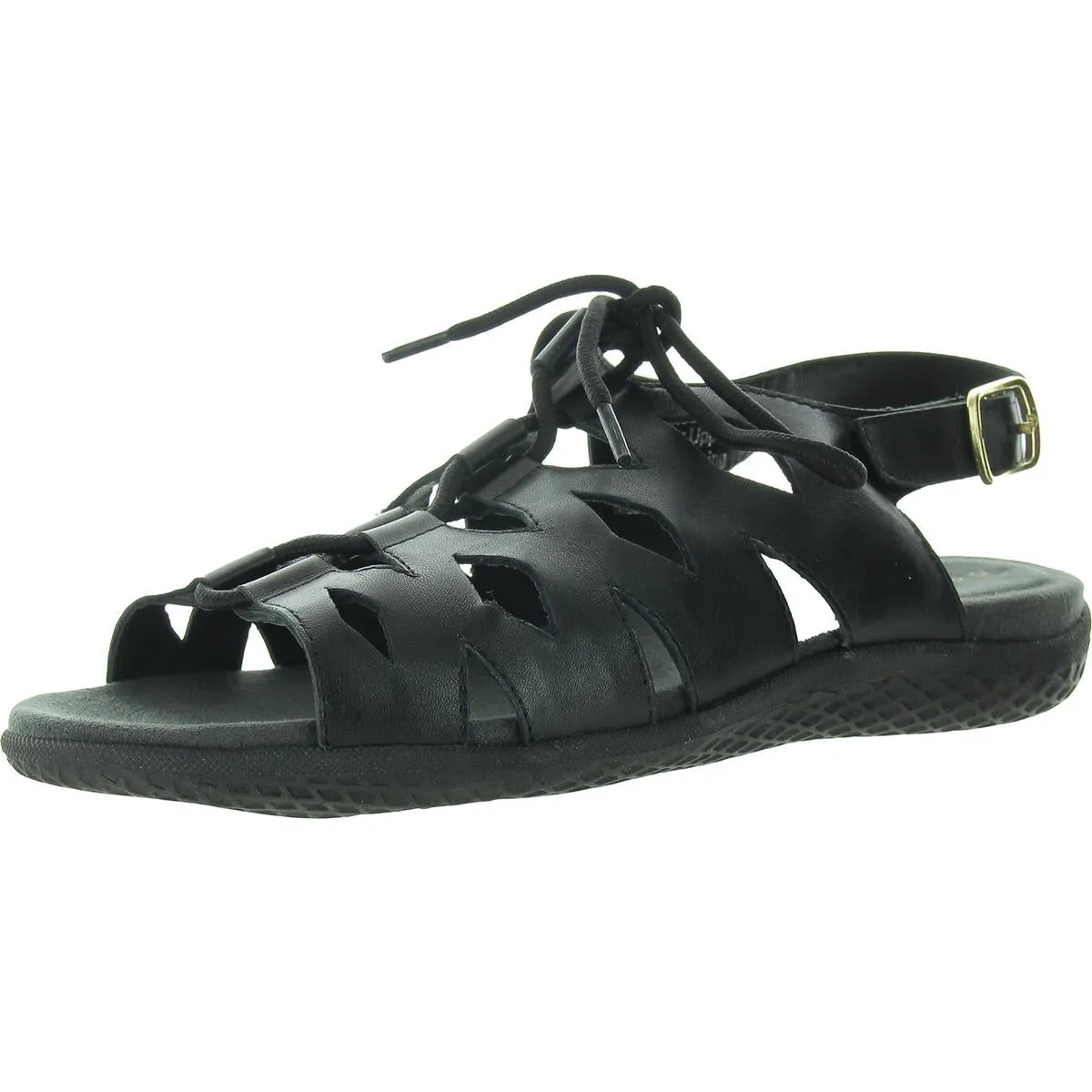 Darcy Womens Lace-Up Leather Slingback Sandals