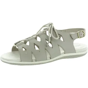 Darcy Womens Lace-Up Leather Slingback Sandals