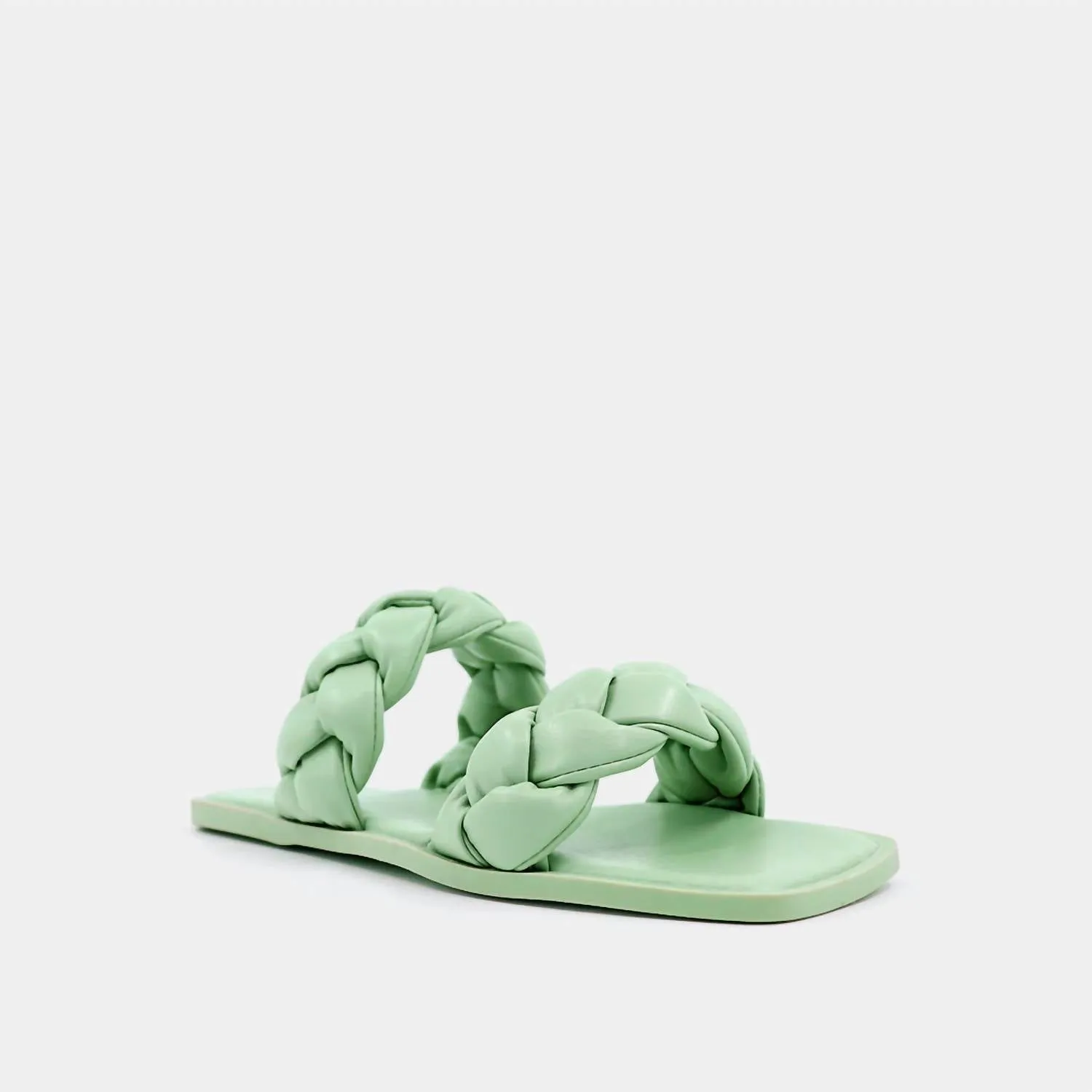 Daria Braided Sandal In Green