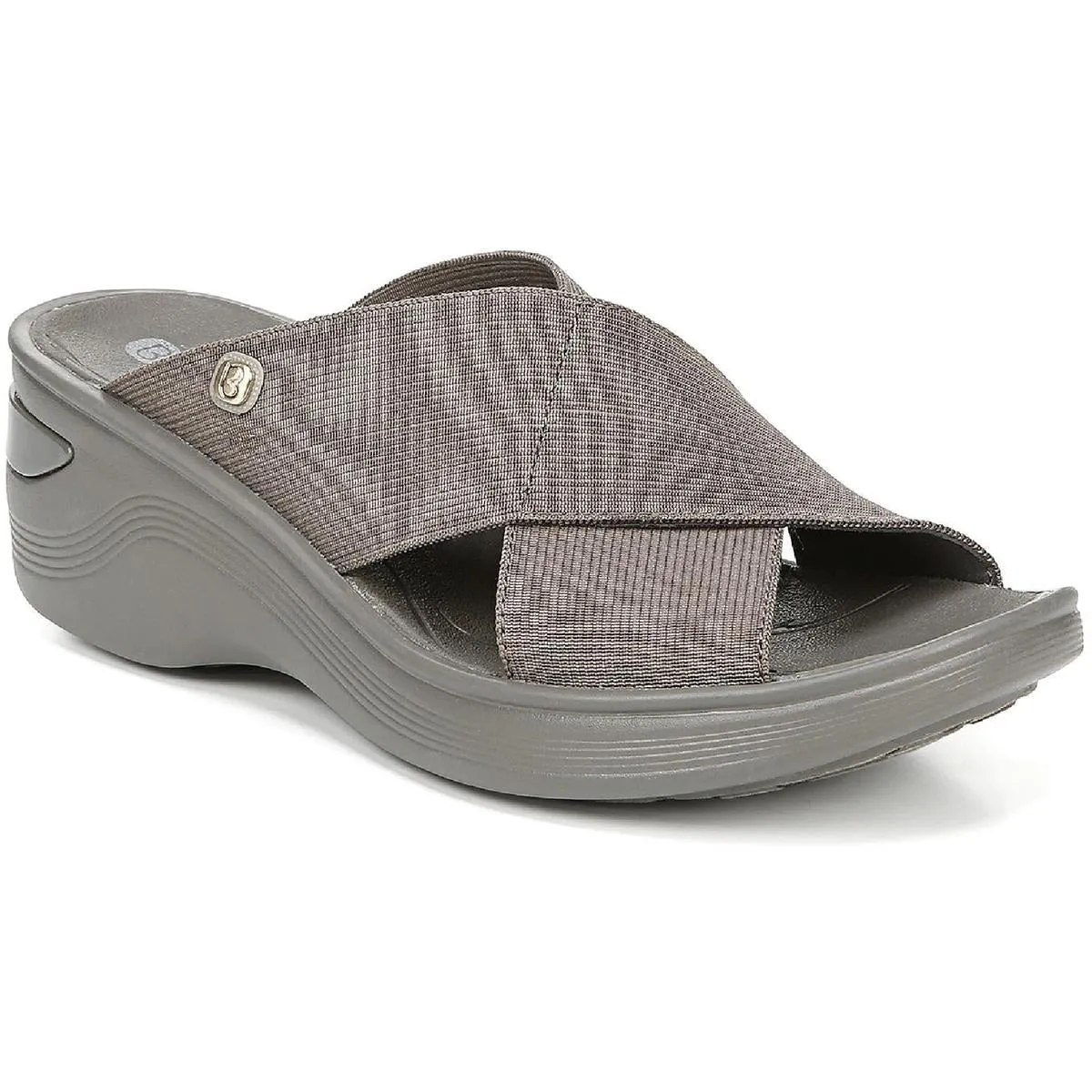 Desire Womens Criss-Cross Slide Wedges