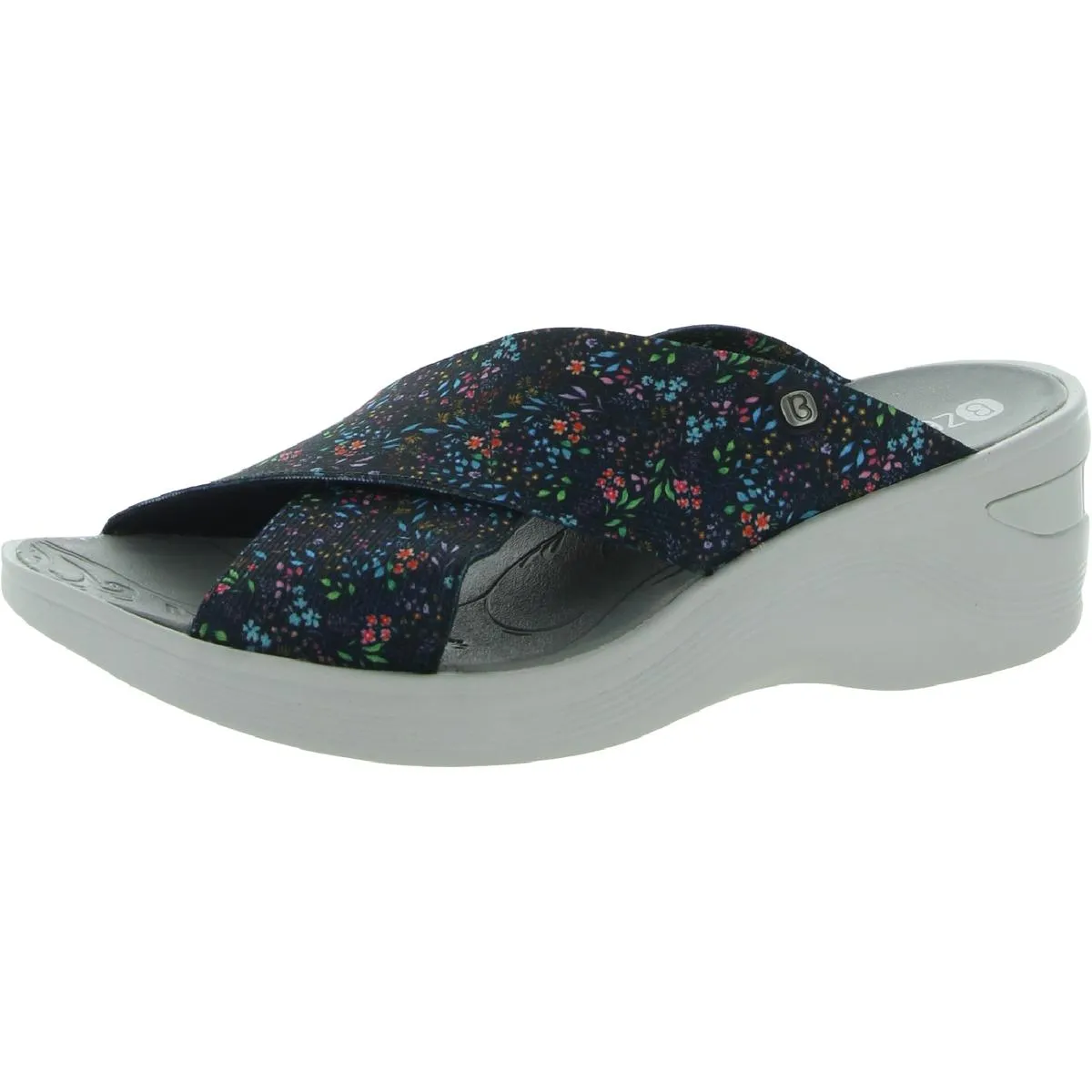 Desire Womens Criss-Cross Slide Wedges