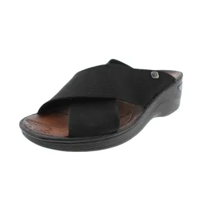 Desire Womens Criss-Cross Slide Wedges