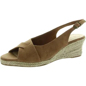 Devlin Womens Padded Insole Faux Suede Espadrilles