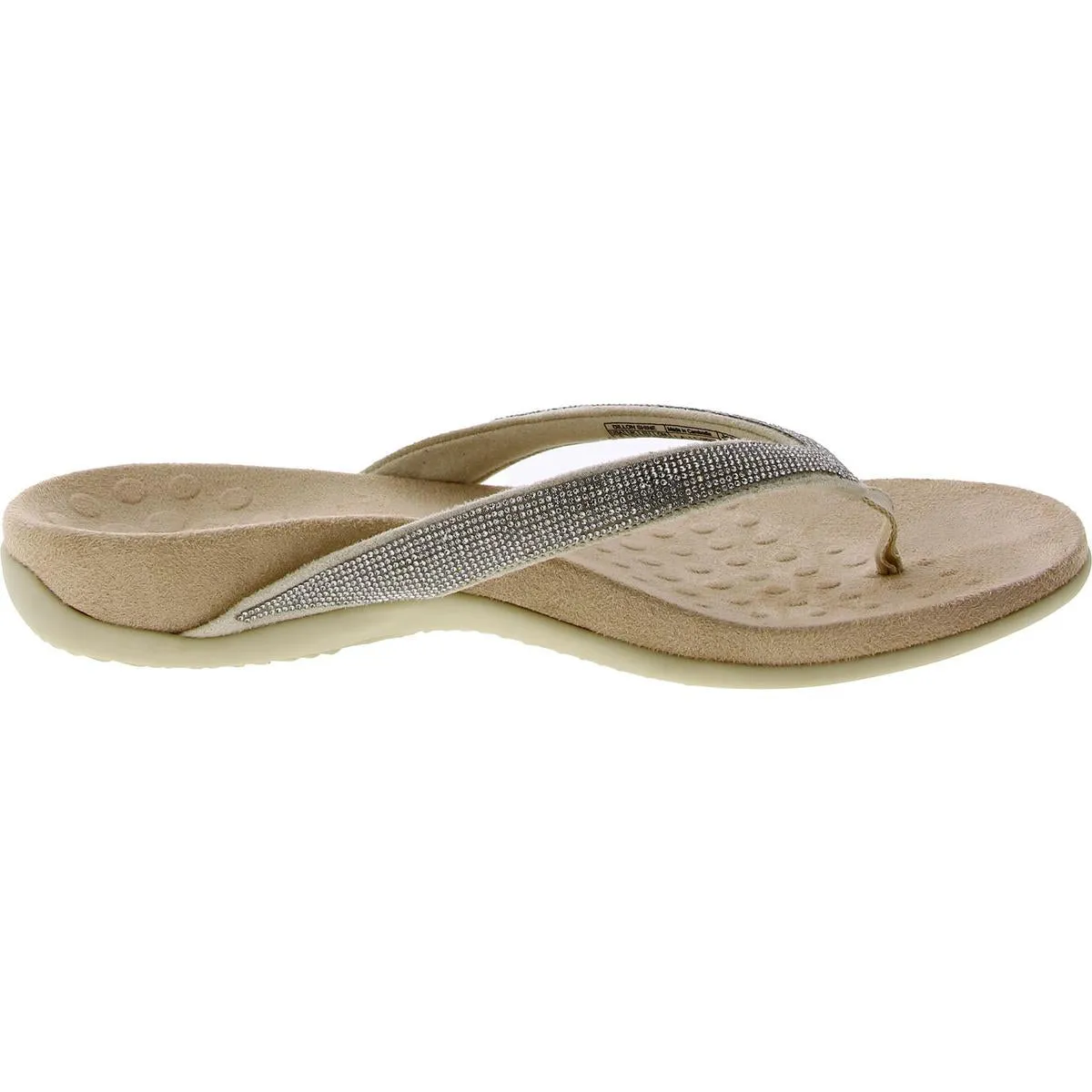 Dillon Shine Womens Faux Suede Slip On Thong Sandals