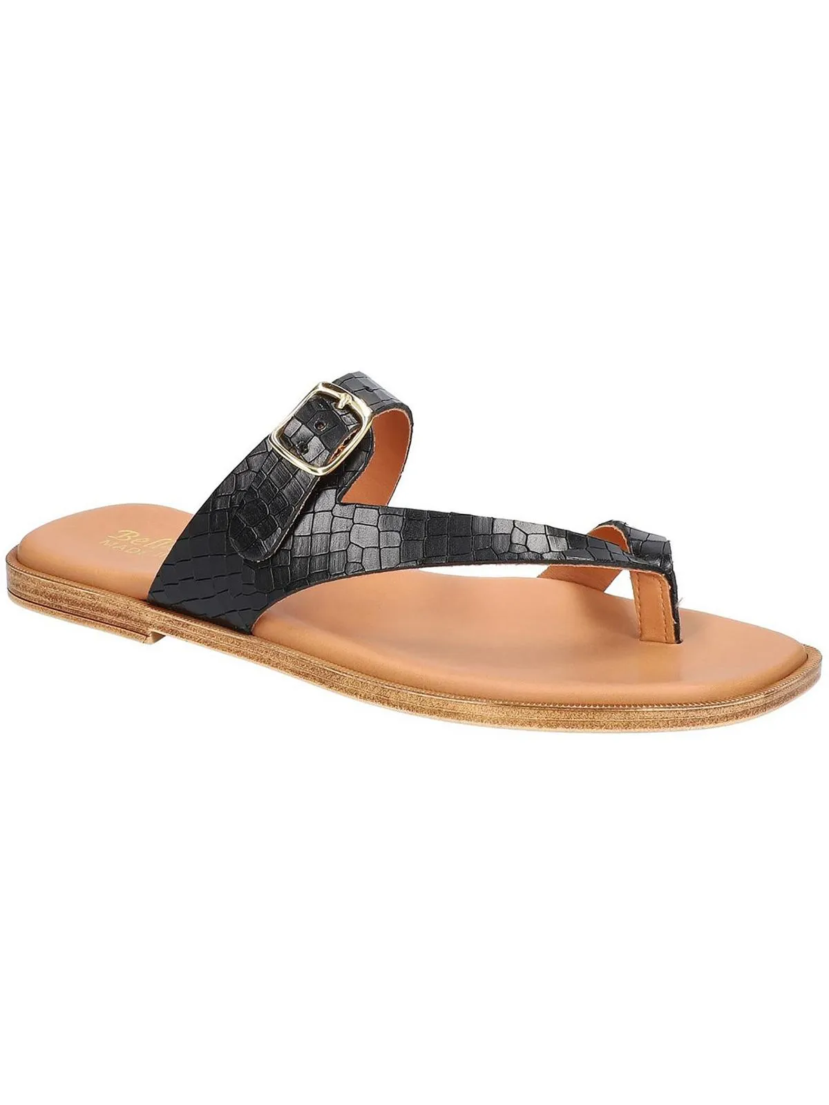 Doe-Italy Womens Leather Flip-Flop Thong Sandals