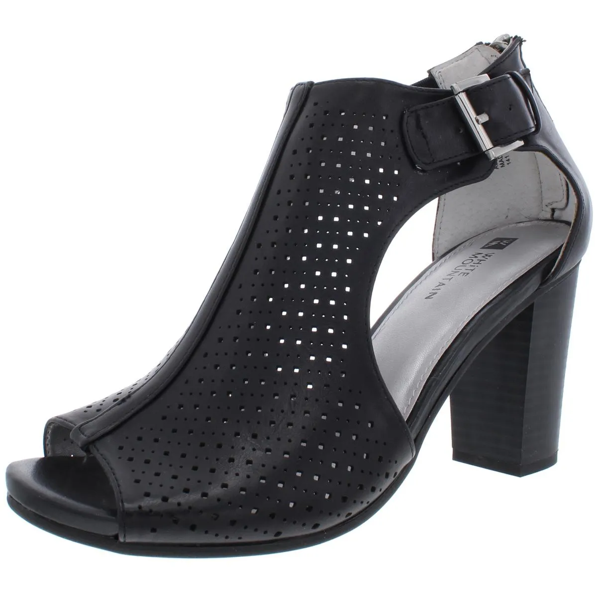 Dreamy Womens Leather Perforated Dress Sandals