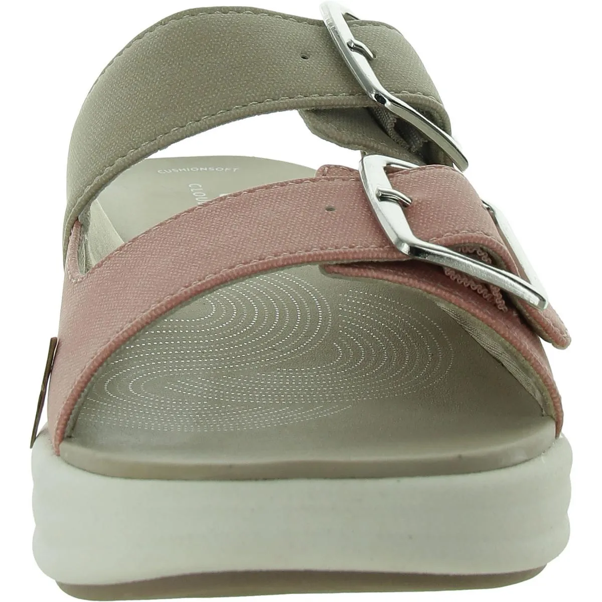 Drift Buckle Womens Slip On Open Toe Slide Sandals