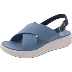 DRIFT SUN Womens Cut-Out Manmade Flatform Sandals