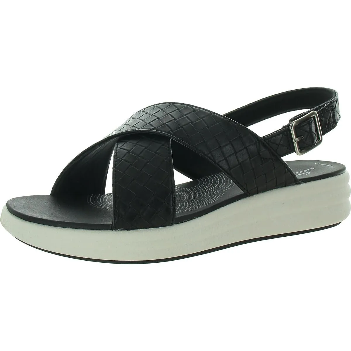 Drift Sun Womens Faux Leather Cri- Slingback Sandals