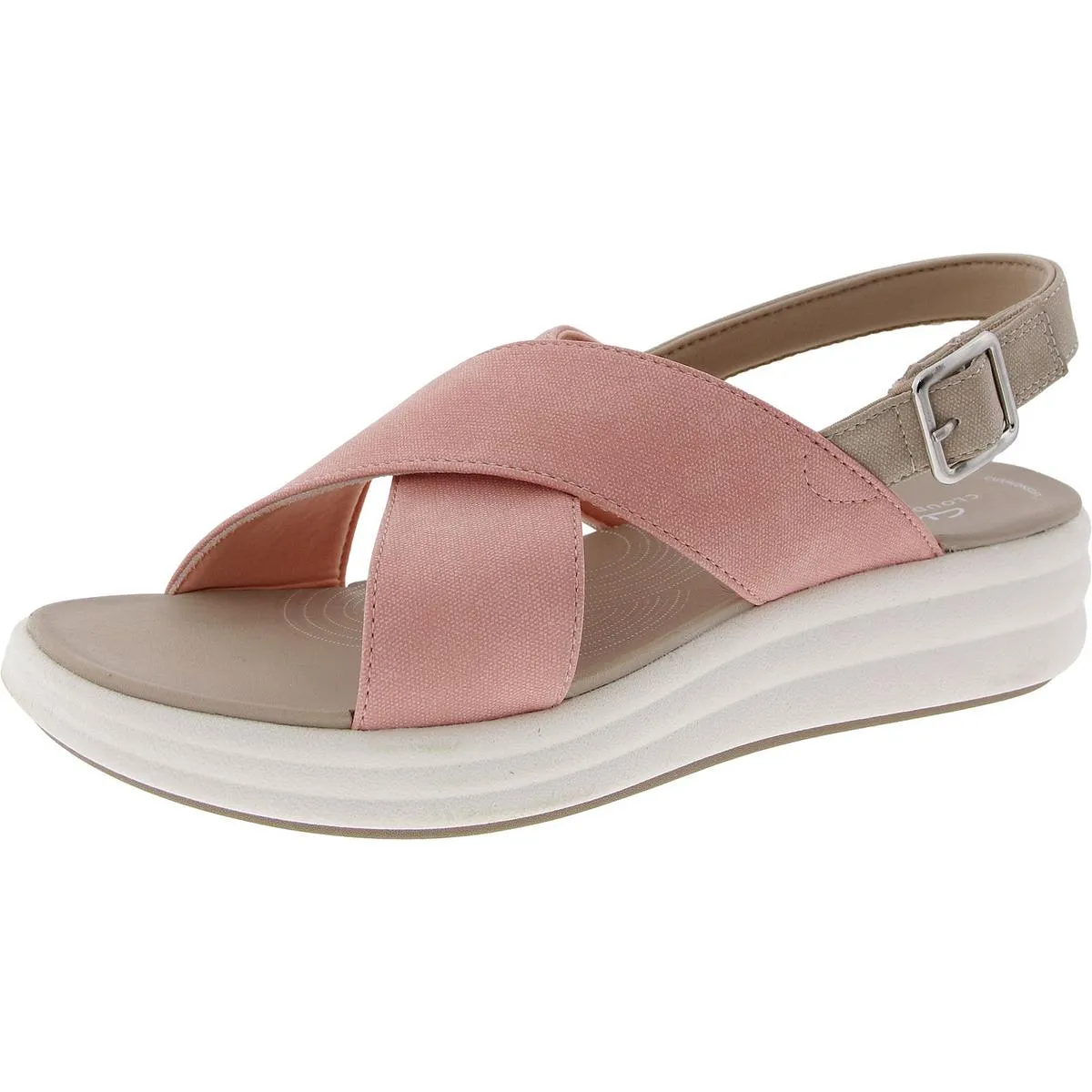 Drift Sun Womens Faux Leather Cri- Slingback Sandals