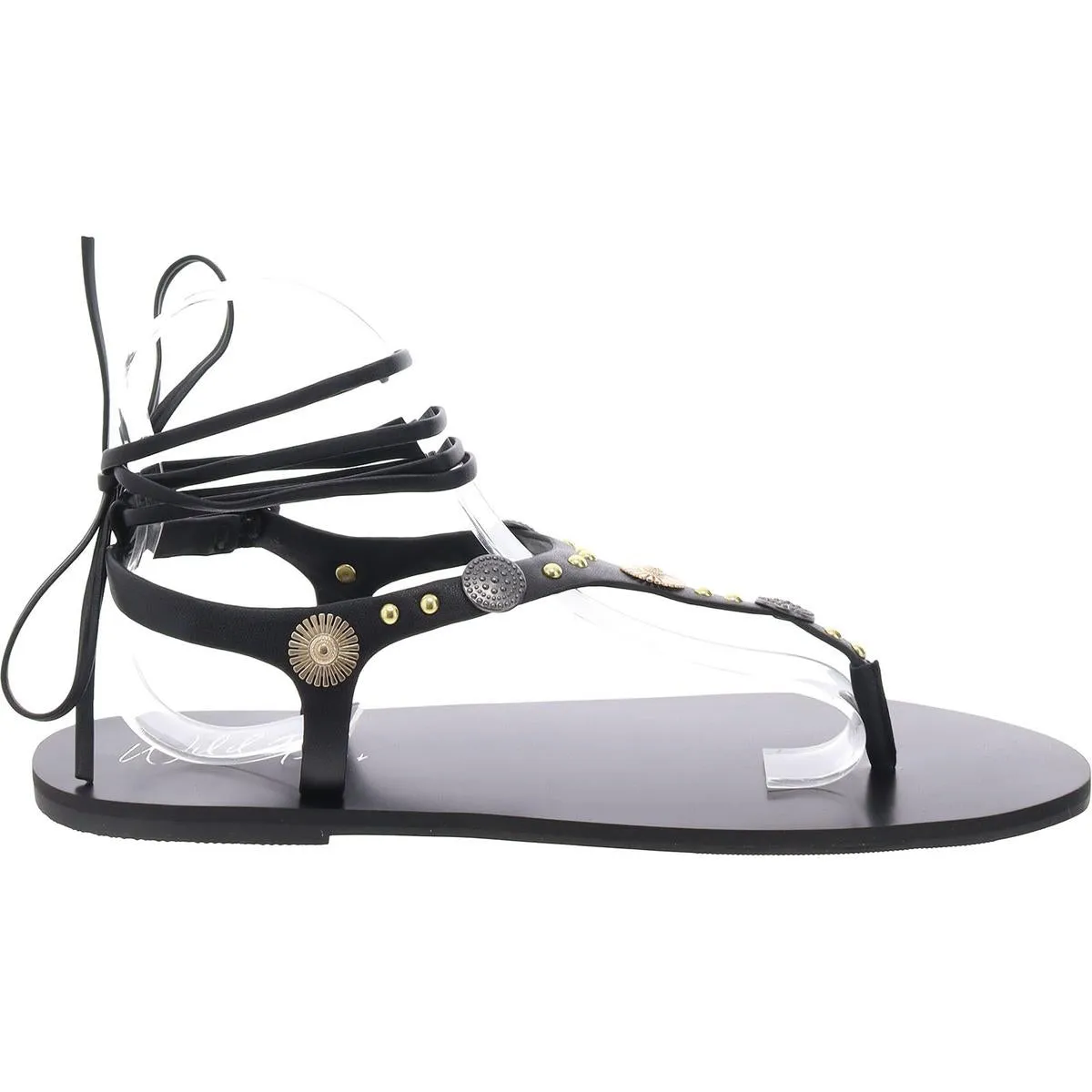Earheart Womens Embellished Open Toe T-Strap Sandals