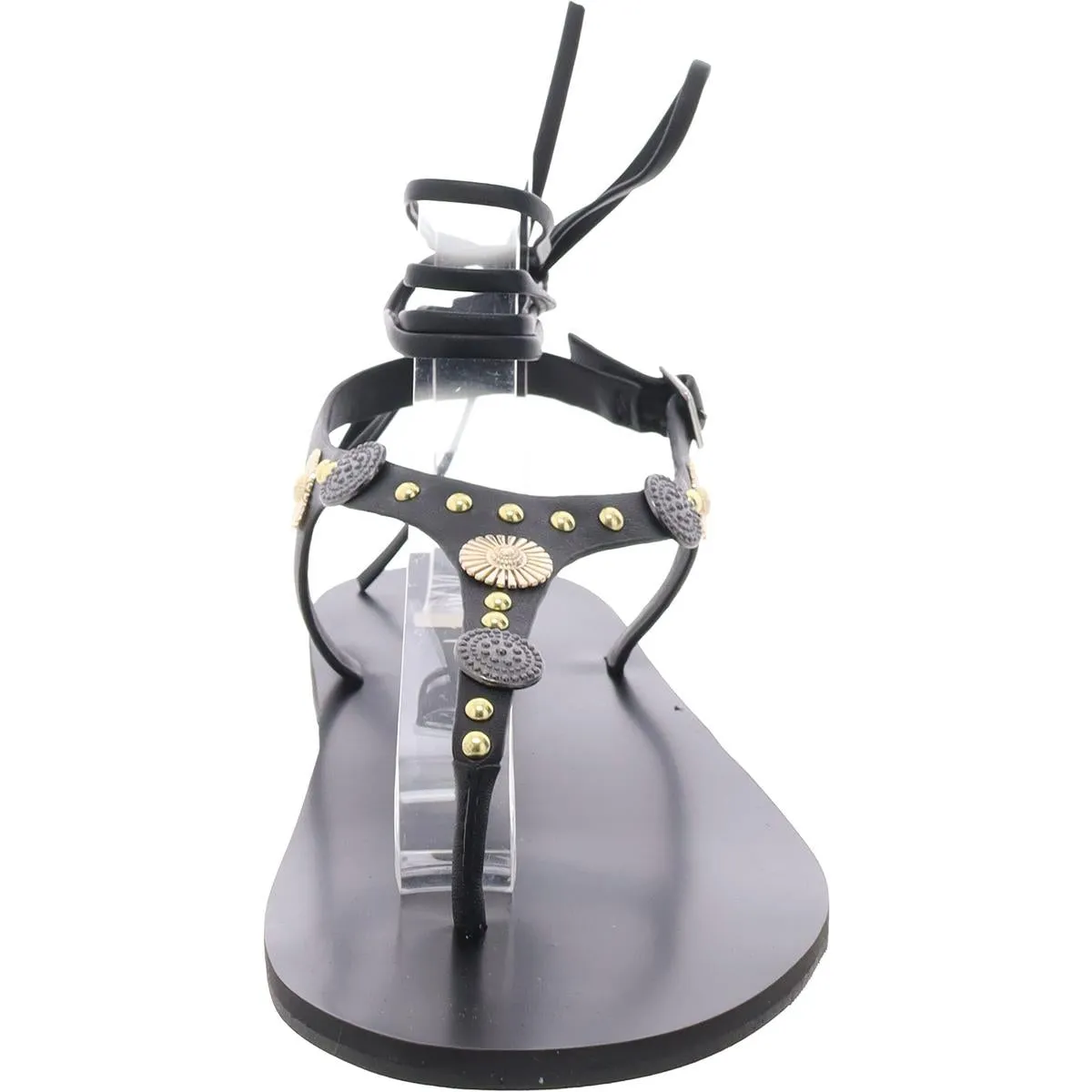 Earheart Womens Embellished Open Toe T-Strap Sandals