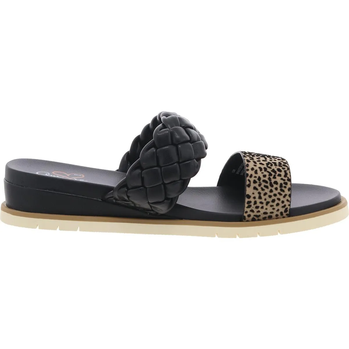 EDITA-Narrow Womens Slip On Open Toe Slide Sandals