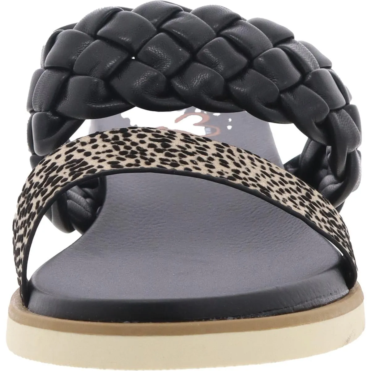 EDITA-Narrow Womens Slip On Open Toe Slide Sandals