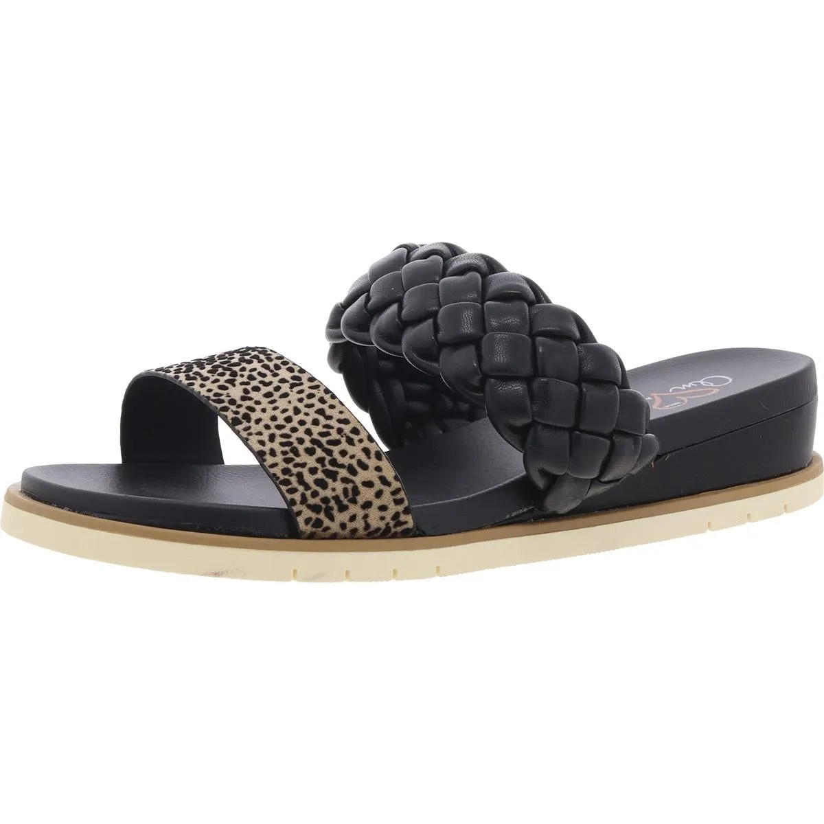 EDITA-Narrow Womens Slip On Open Toe Slide Sandals