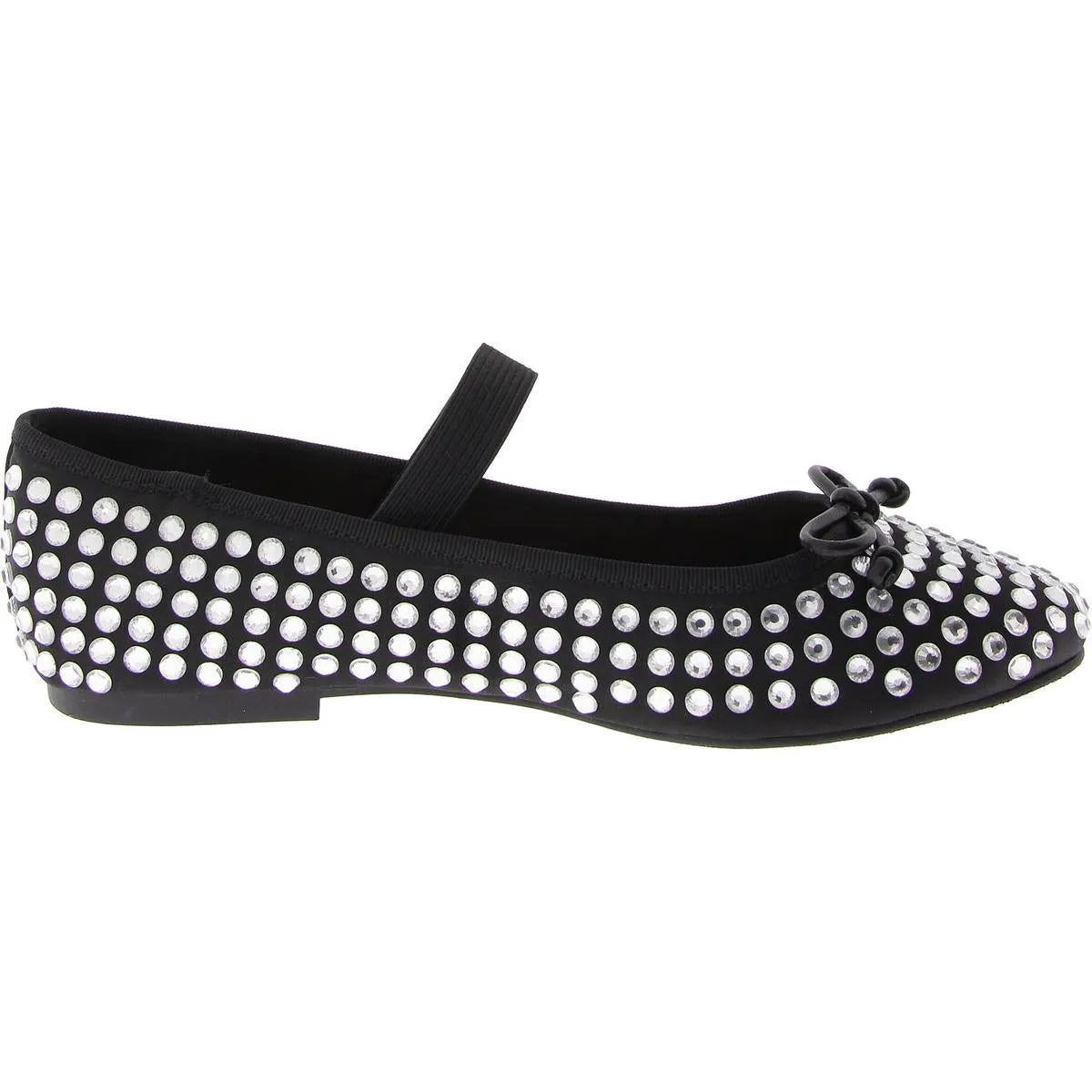 EFFIE Womens Satin Rhinestones Ballet Flats