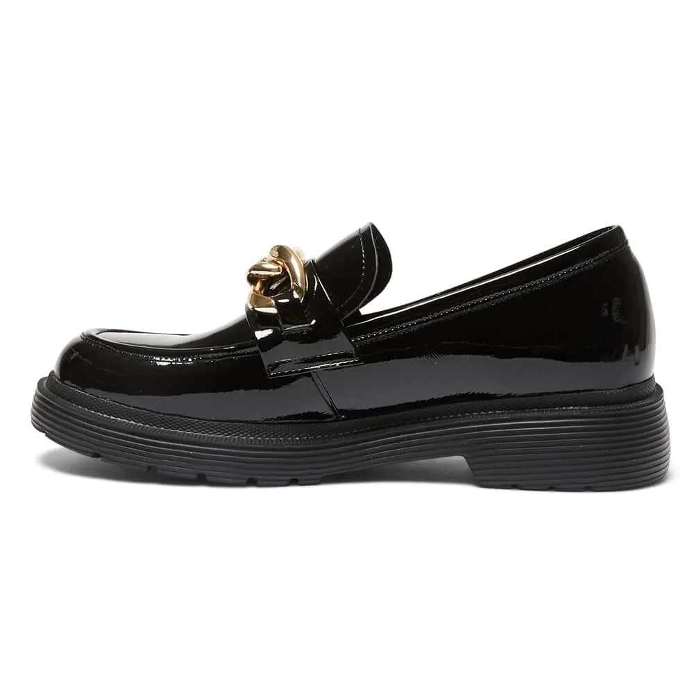 Eloise Loafer in Black Patent