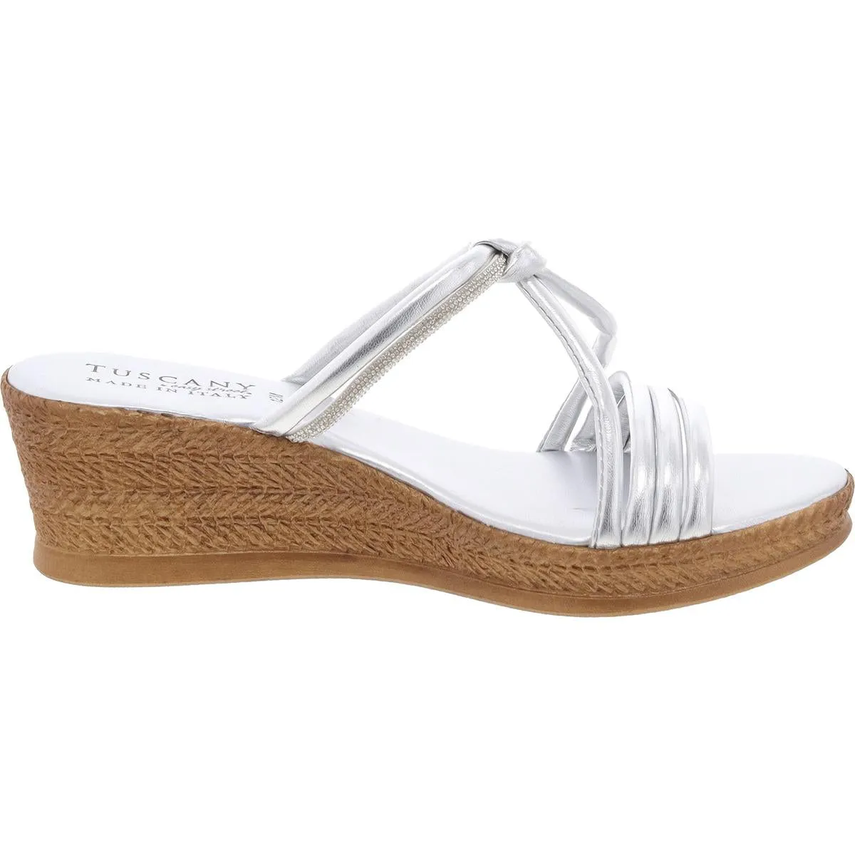 Elvera Womens Rhinestone Synthetic Strappy Sandals