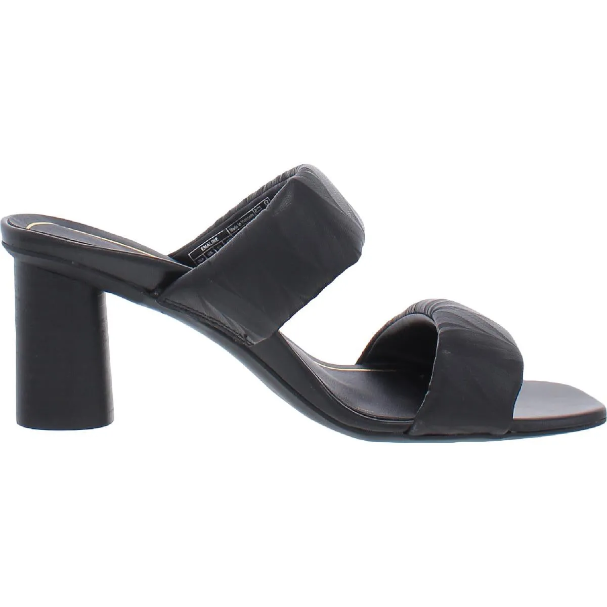 Emaline Womens Leather Slip On Heels