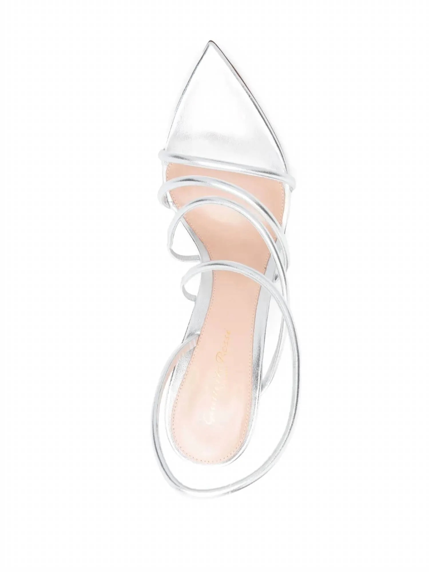 Ettie 105 Stiletto Heel In Silk Silver