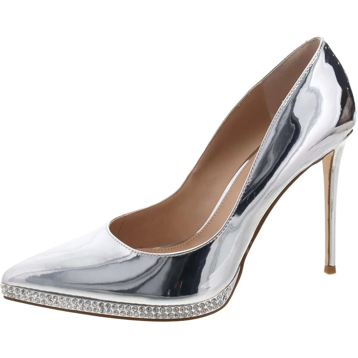 Evari Womens Patent Pointed Toe Pumps