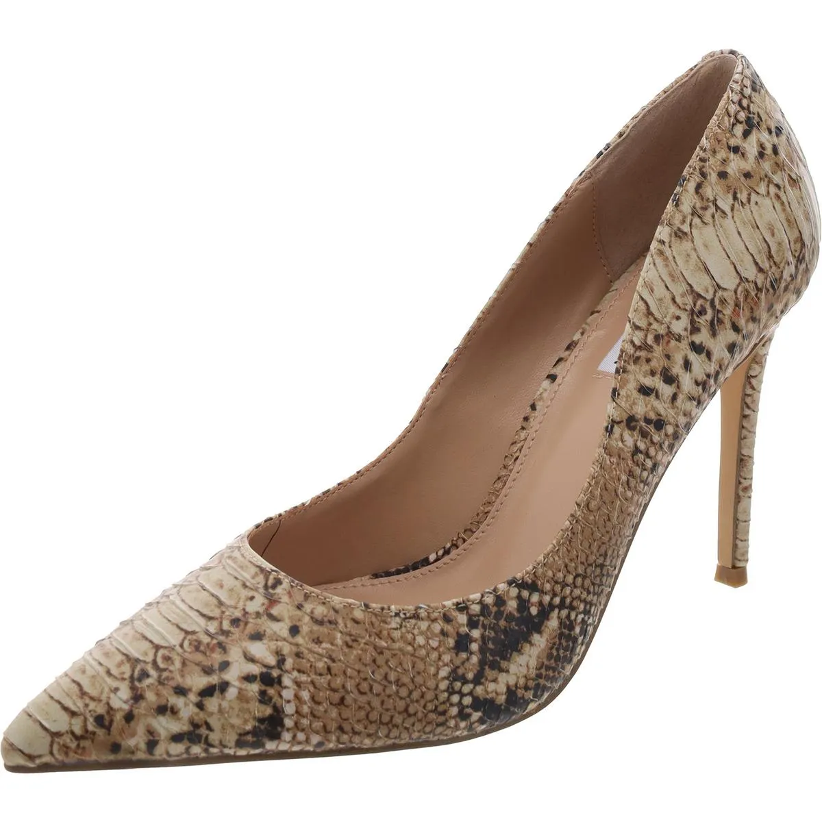 Evelyn Womens Leather Pointed Toe Pumps