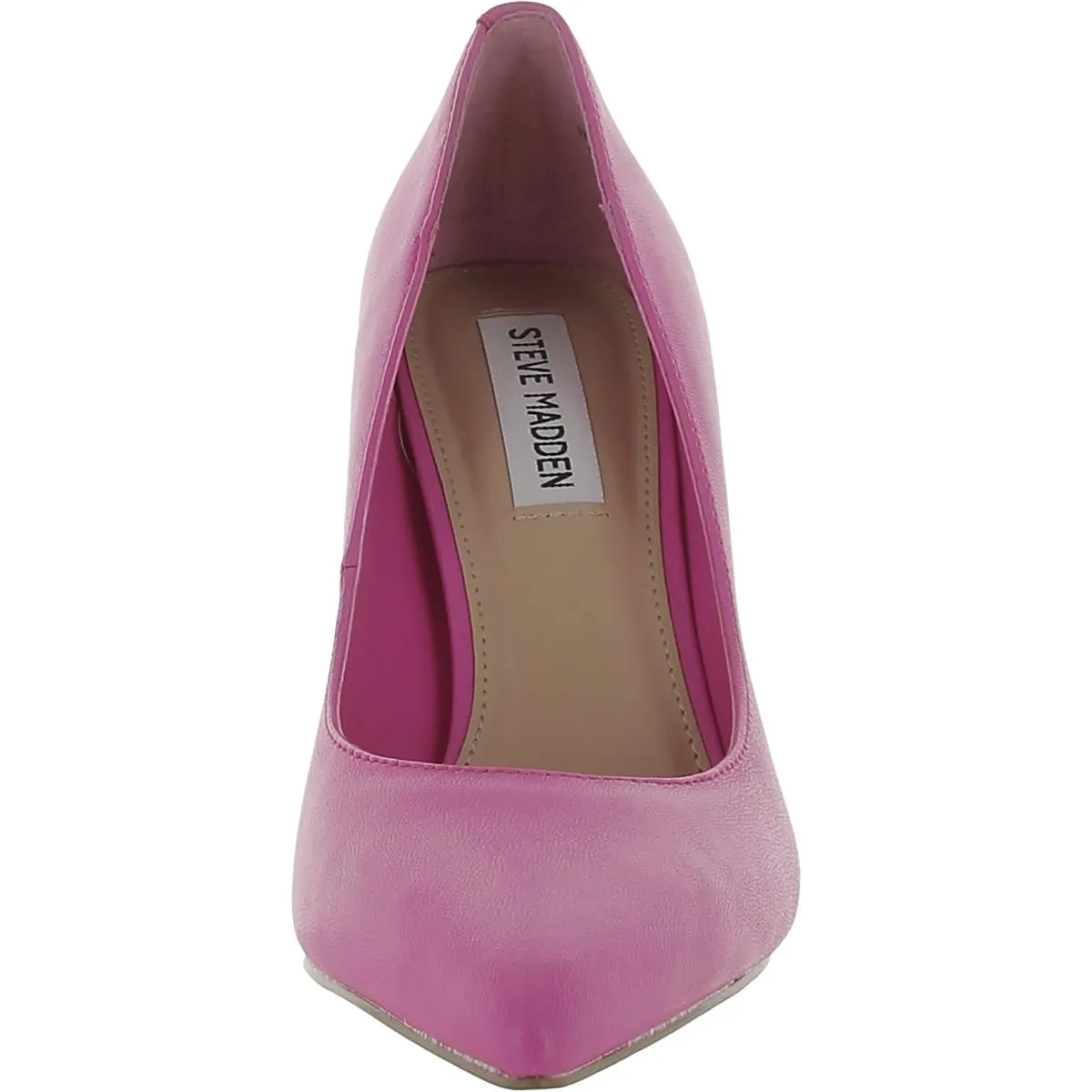 Evelyn Womens Leather Pointed Toe Pumps