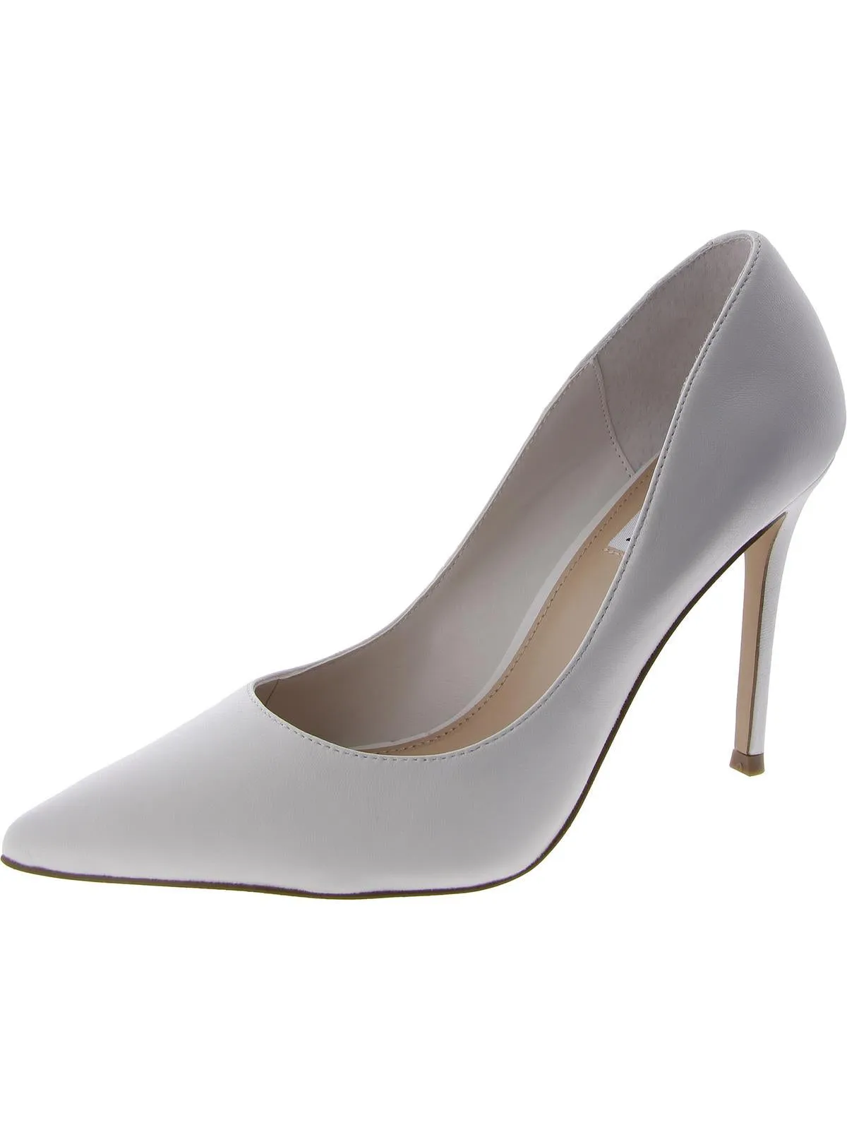Evelyn Womens Leather Pointed Toe Pumps