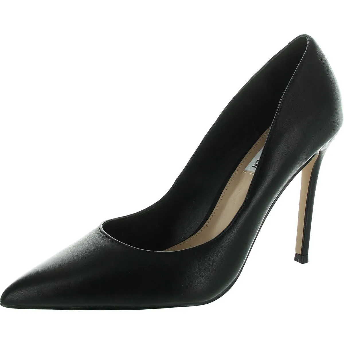 Evelyn Womens Leather Pointed Toe Pumps