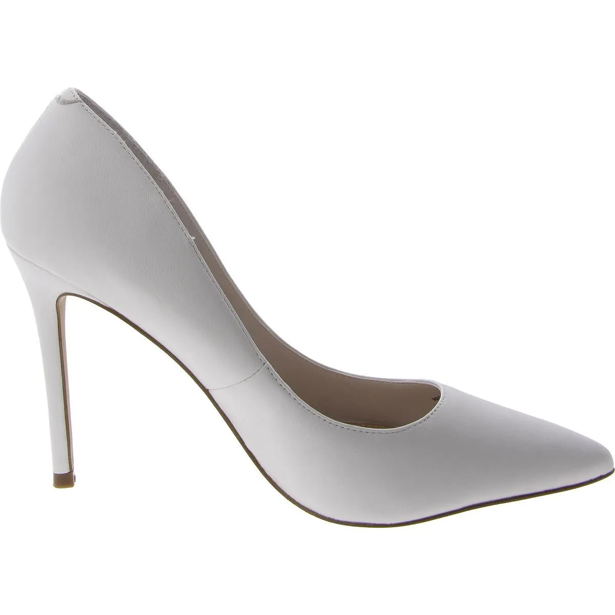 Evelyn Womens Leather Pointed Toe Pumps