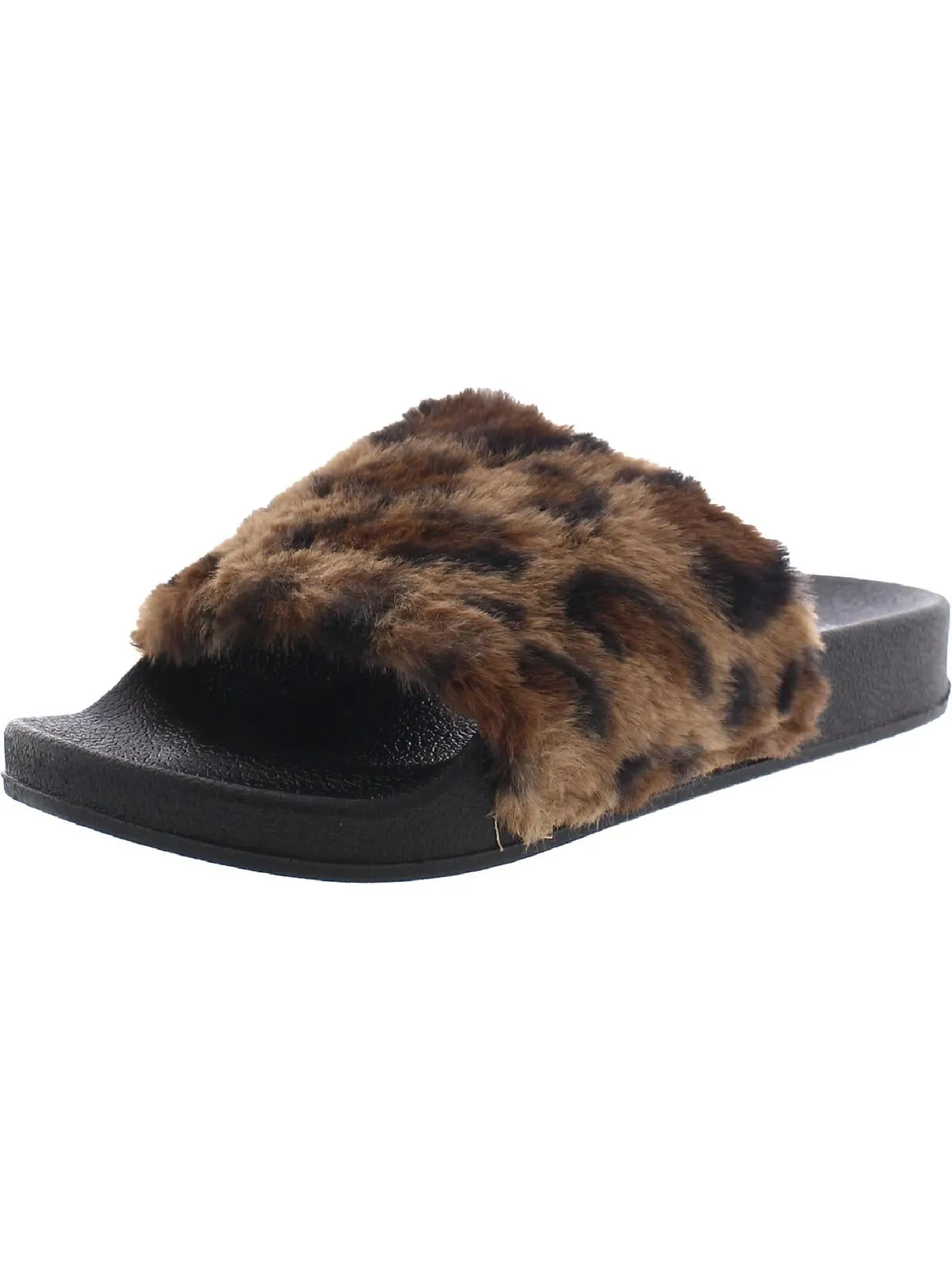 Fancy Womens Solid Slip On Slide Sandals